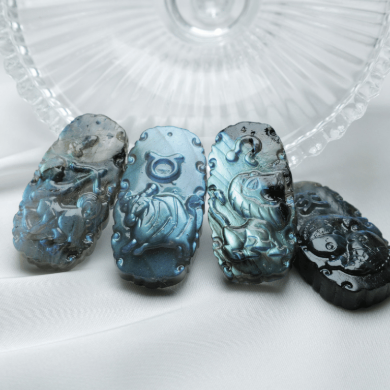 Labradorite Zodiac Carving