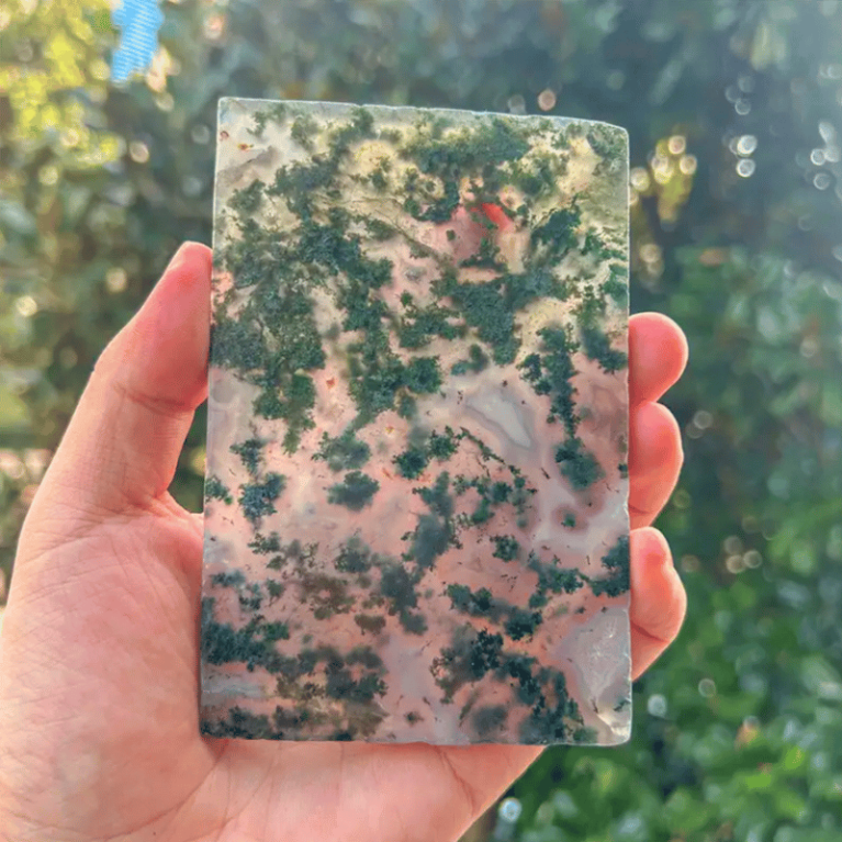 Moss Agate Slice