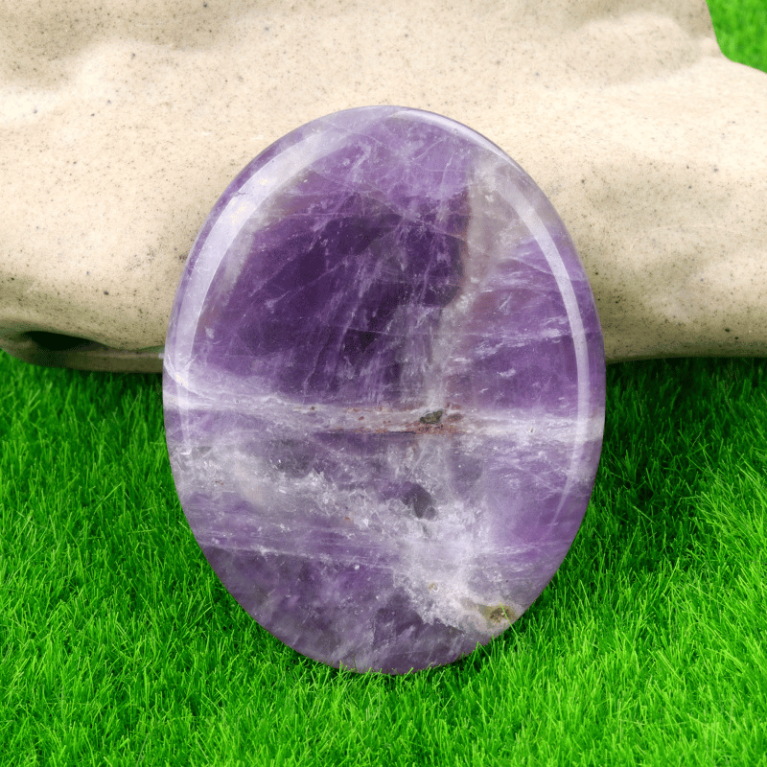 Amethyst Worry Stone
