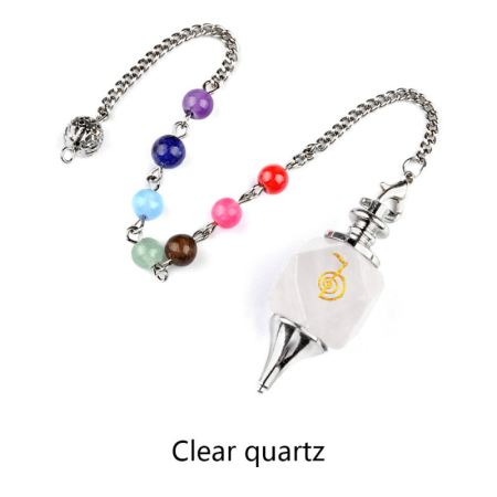 Clear Quartz Crown Chakra Pendulum