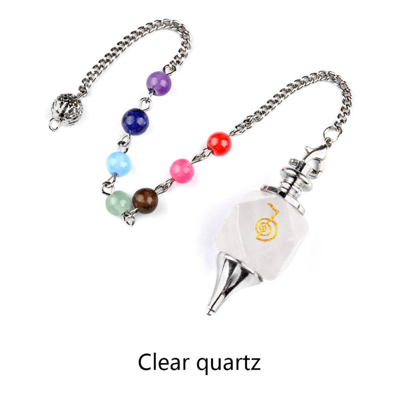 Clear Quartz Crown Chakra Pendulum