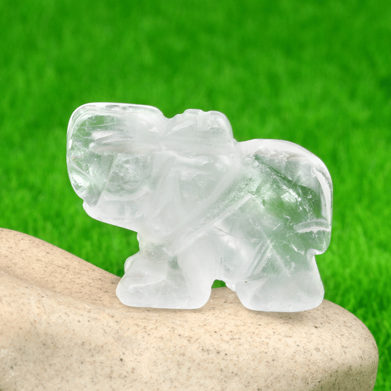 Clear Quartz Elephant