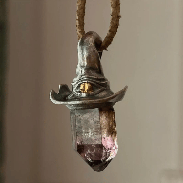 Crystal Witch Hat Necklace_1