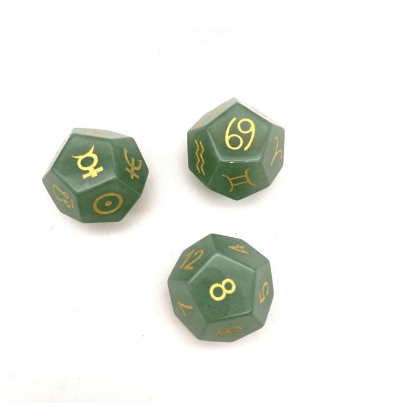 Green Aventurine_Crystal Dice Sets​