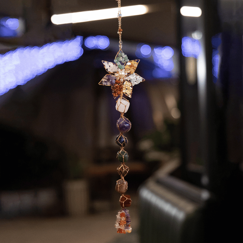 Lotus Raw Crystal Hanging Decor_15