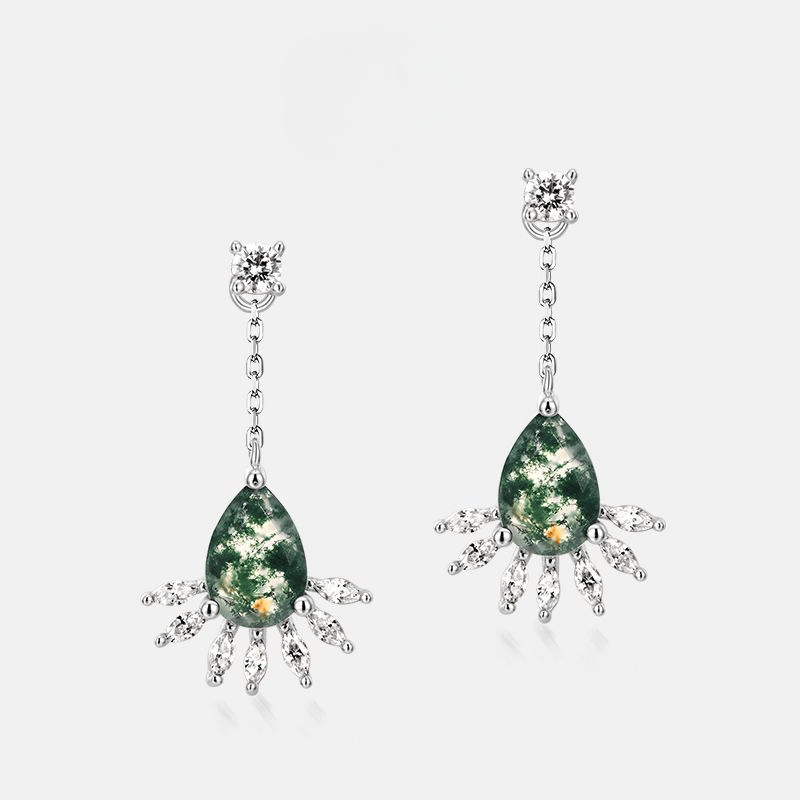 Moss Agate Earrings_1