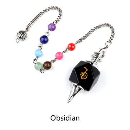 Obsidian Root Chakra Pendulum