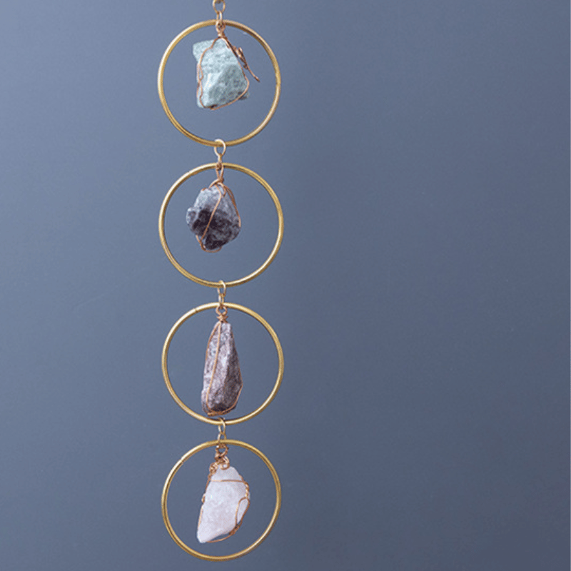 Raw Crystal 7 Chakra Gemstone Wall Decor_2