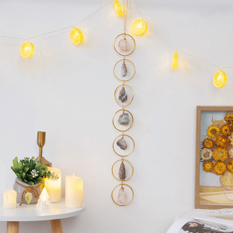 Raw Crystal 7 Chakra Gemstone Wall Decor_3