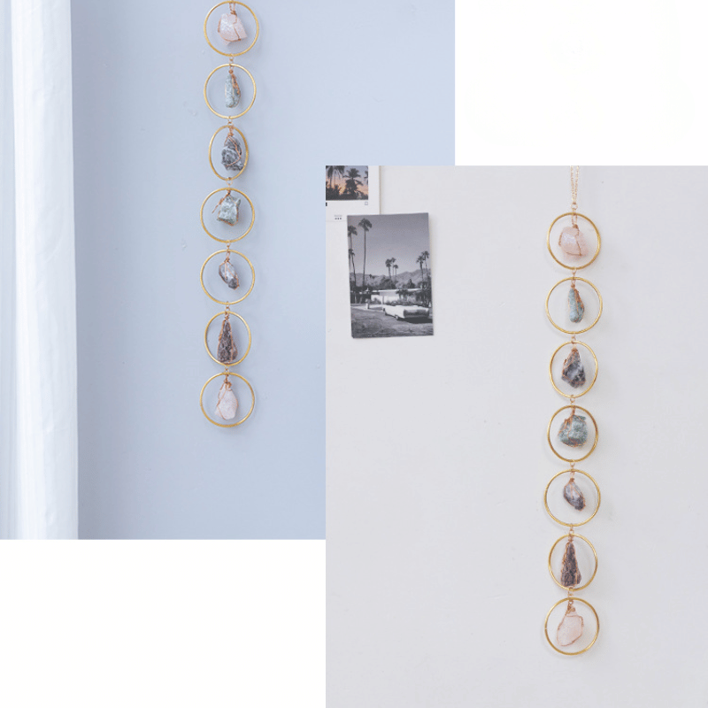 Raw Crystal 7 Chakra Gemstone Wall Decor_4