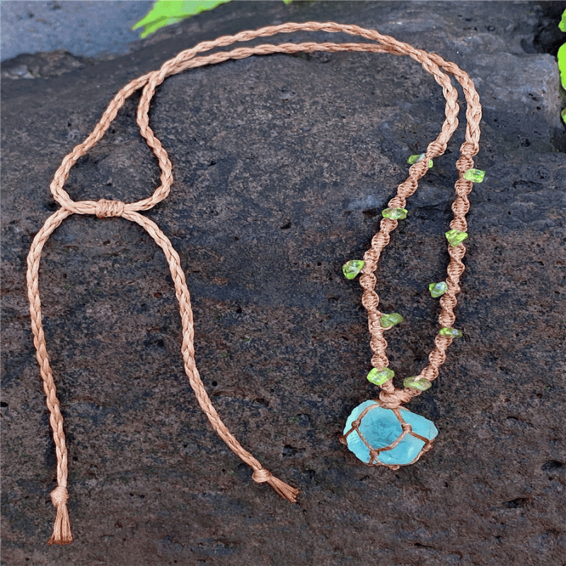 Raw Fluorite Necklace_white