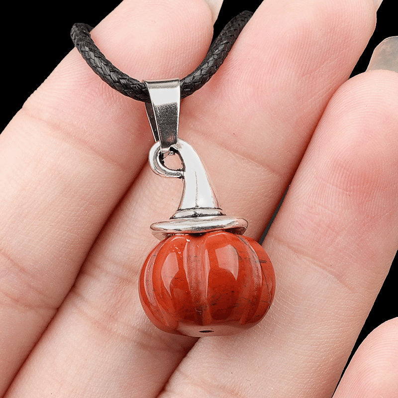 Red Jasper_Pumpkin Necklace Pendant