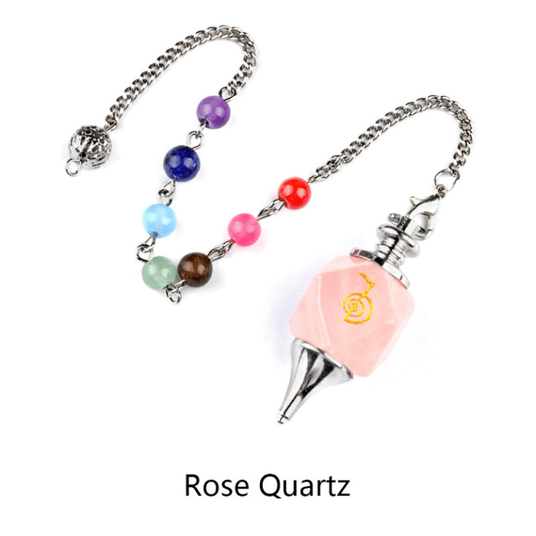 Rose Quartz Heart Chakra Pendulum