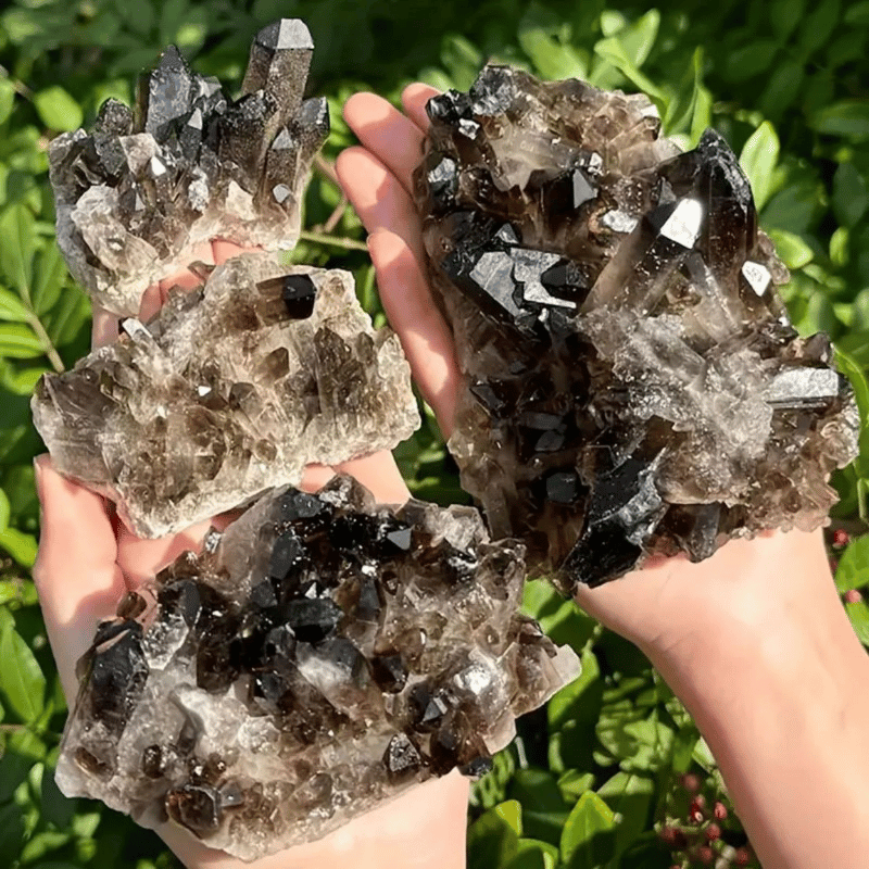 Smoky Quartz Crystal Cluster_1