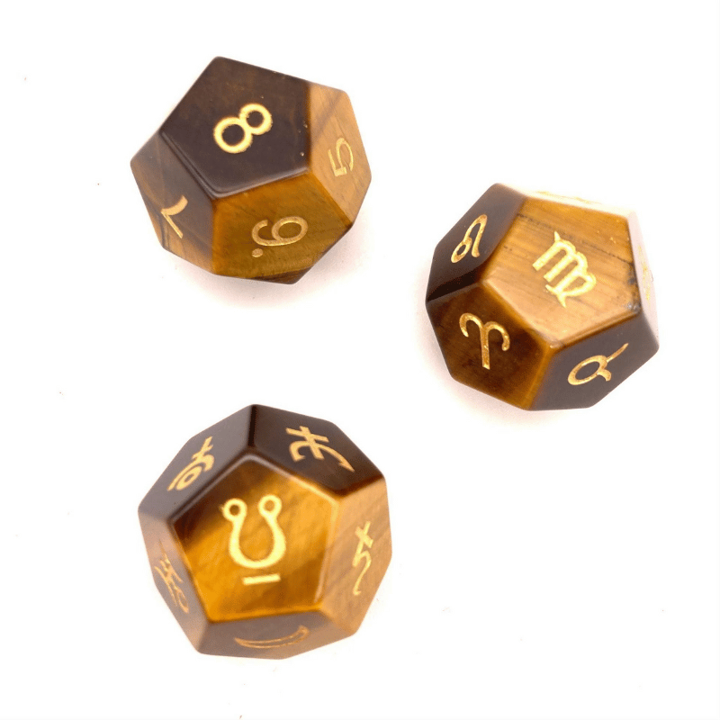 Tiger's Eye_Crystal Dice Sets​