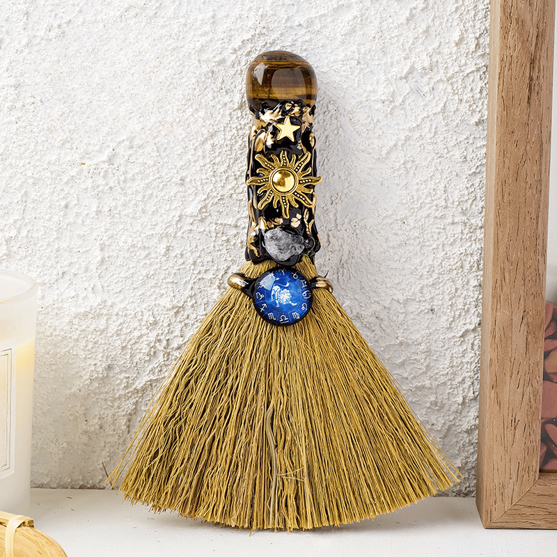 leo crystal witches broom