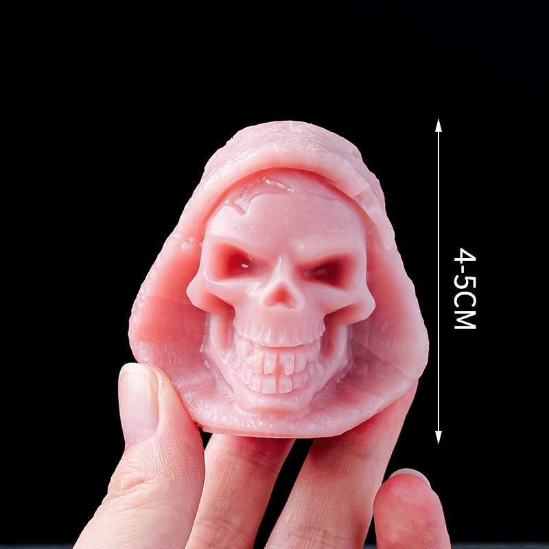 Pink Opal Skull