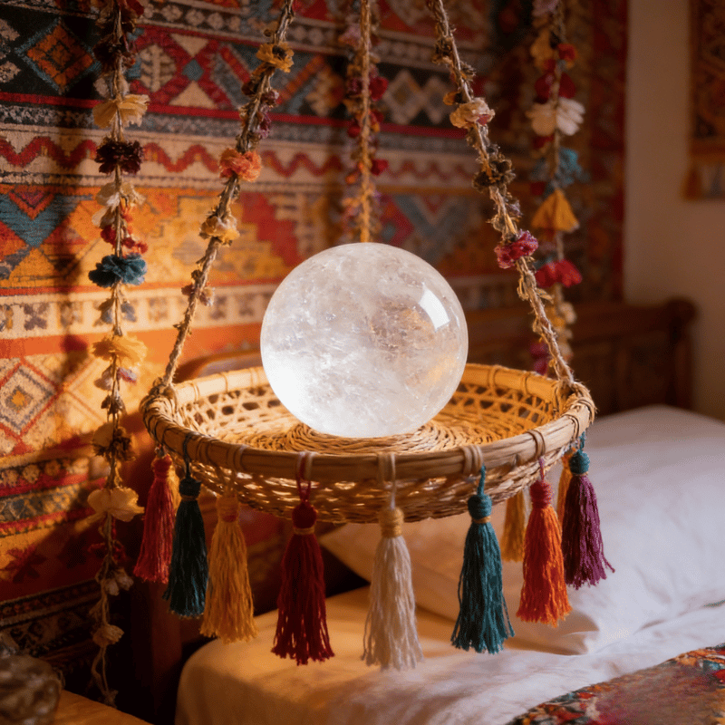 Polished Clear Quartz Sphere Mineral Specimen