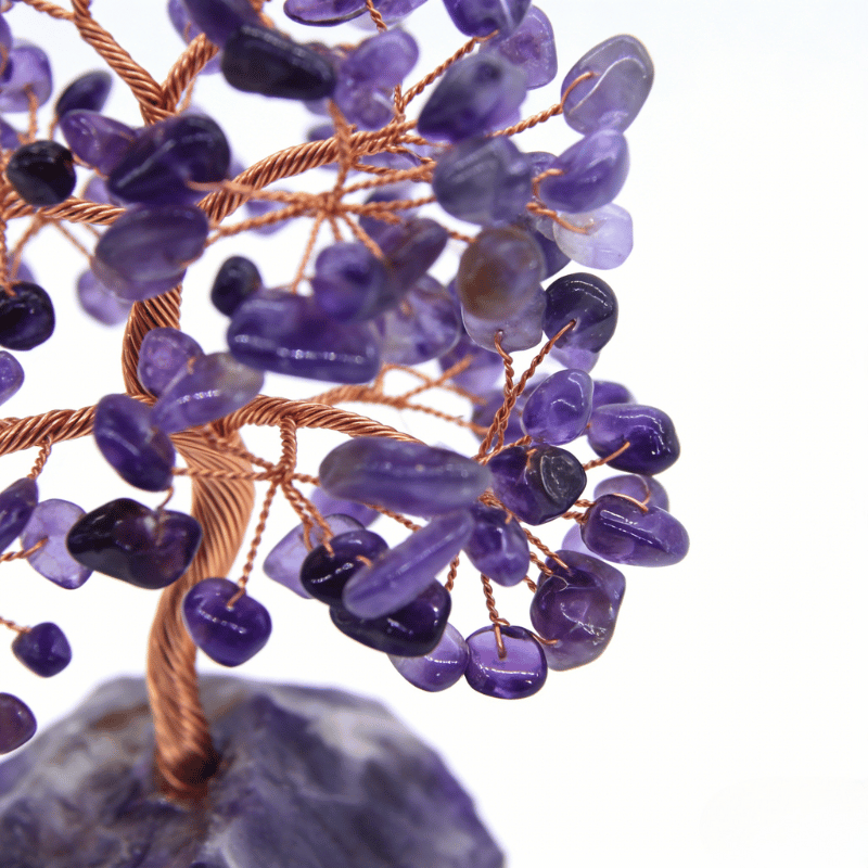 Amethyst bonsai crystal tree decor