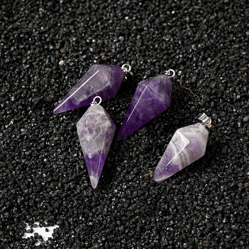 Amethyst pendulum necklace