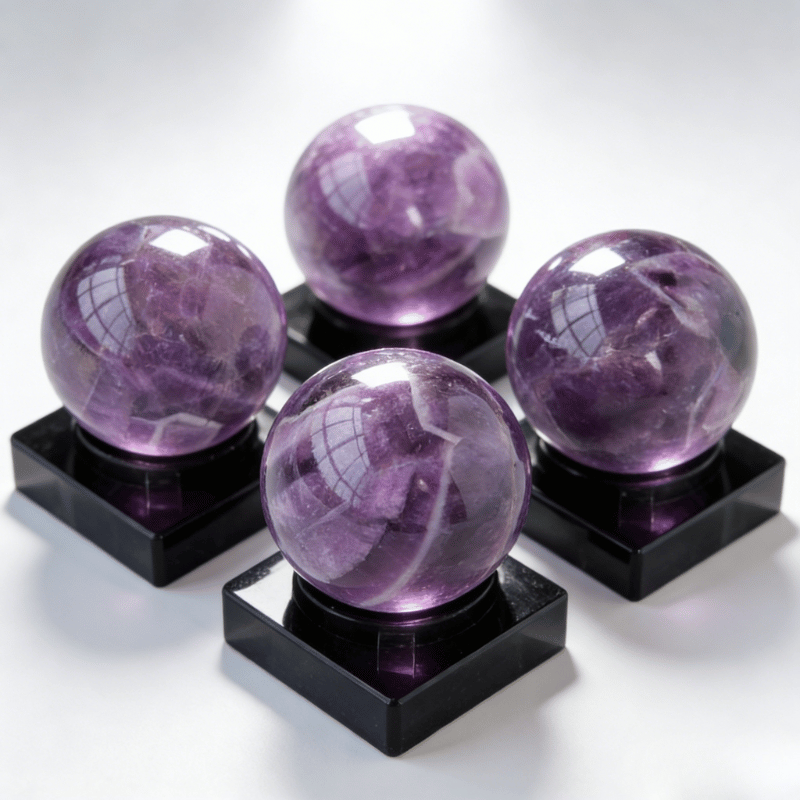 Amethyst sphere natural crystal for home decor