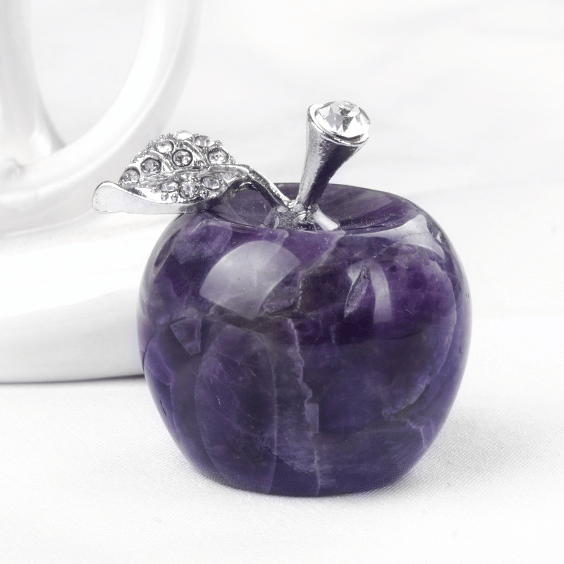 Amethyst_Crystal Apple Paperweight