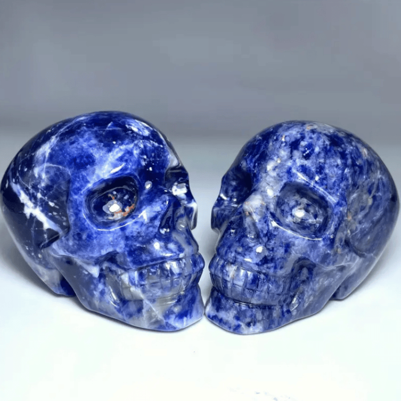 Blue Lace Agate Skull_style