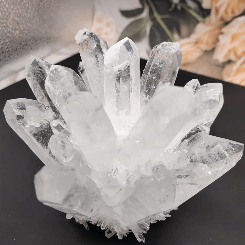 Clear Quartz Crystal Cluster_style