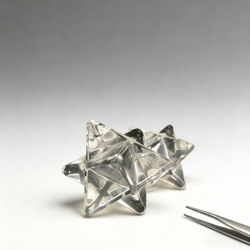 Clear Quartz Merkaba Sacred Geometry