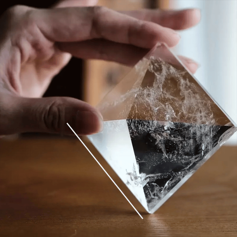 Clear Quartz Pyramid size