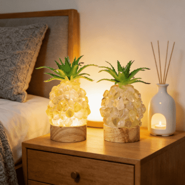 Crystal pineapple lamp decorative table light