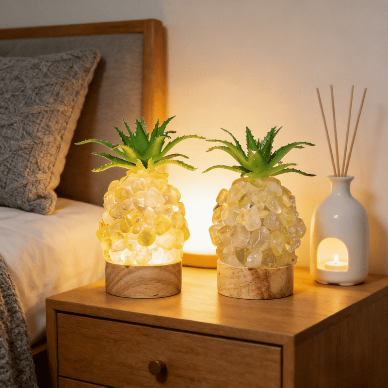 Crystal pineapple lamp decorative table light