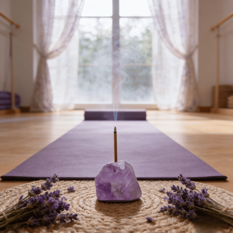 Elegant crystal incense stick holder tabletop decor