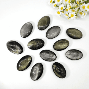 Gold Obsidian Worry Stone_color