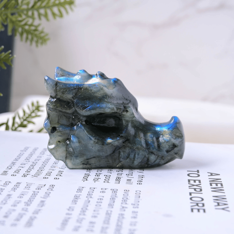 Labradorite Dragon Head