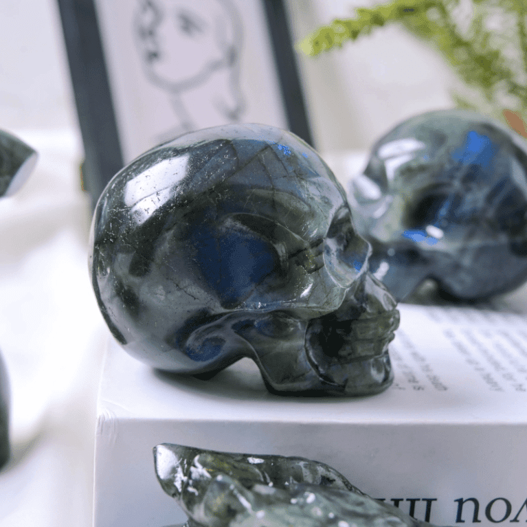 Labradorite Skull