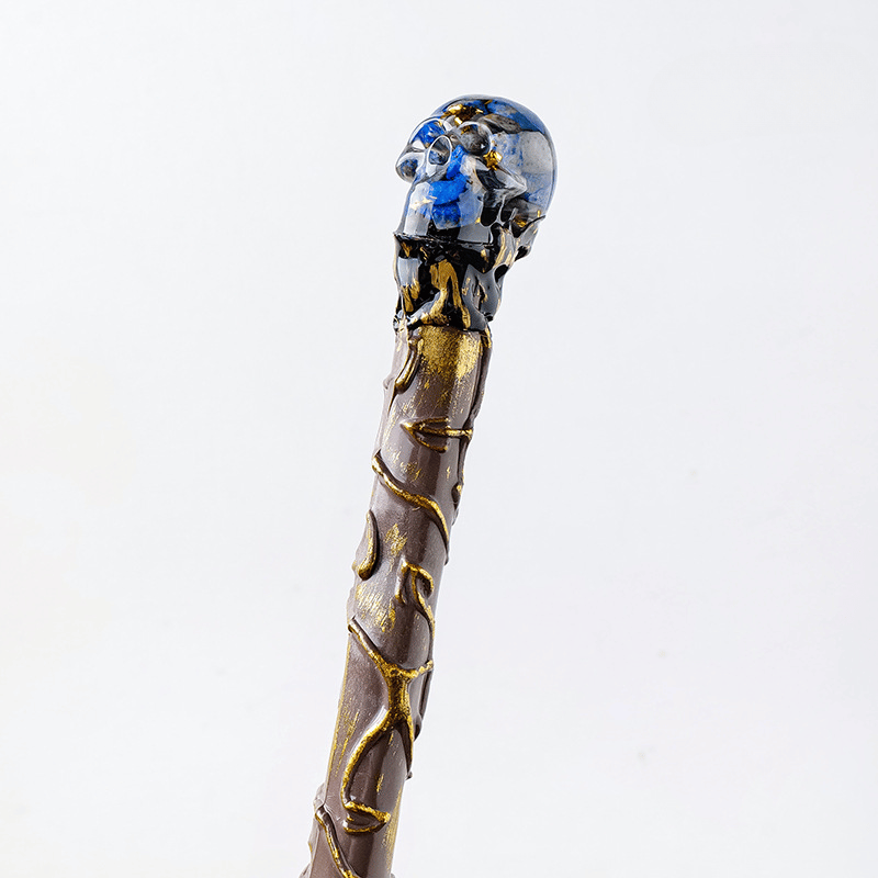 Lapis Lazuli Skull Wand