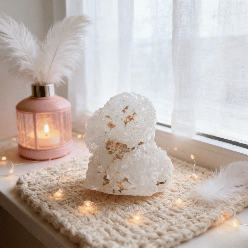 Natural Apophyllite Crystal Cluster Display Specimen