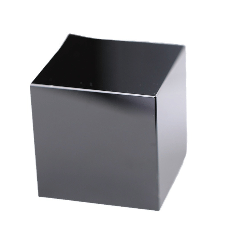 Obsidian Crystal Cube Paperweight