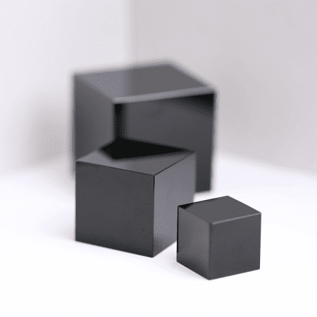 Obsidian Crystal Cube Paperweight_cloro
