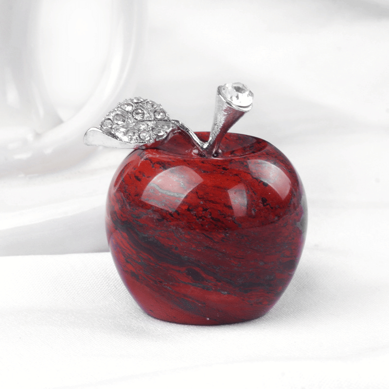 Red Jasper_Crystal Apple Paperweight