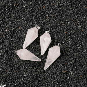 Rose Quartz pendulum necklace