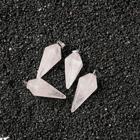 Rose Quartz pendulum necklace