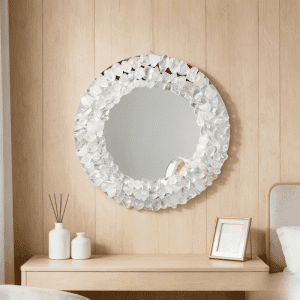 White Crystal Mirror decorative tabletop